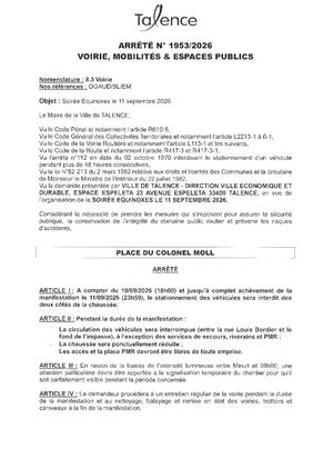 Arrete 1953 2026 Soiree Equinoxe 11 09 2026 Place Du Colonel Moll Du 10 Au 11 09 2026 Publié Le 17 08 2026