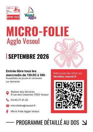 Programme Microfolie Septembre 2026