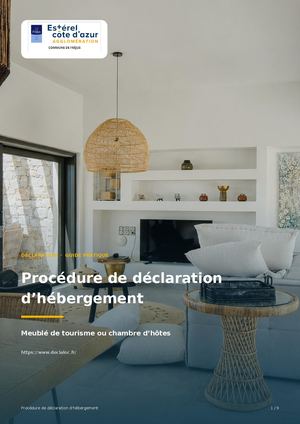 Procedure De Declaration Hebergement Redesign