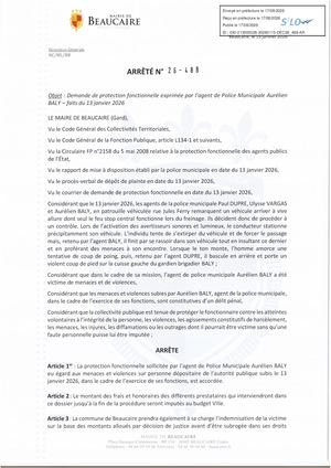 Fichier Parution Des Arrêtés N° 26 488 à 26 490