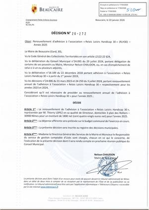 Fichier Parution Des Décisions N°26 272 à 26 273 Et 26 296 à 26 297