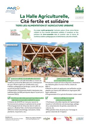 Quartiers Fertiles ANRU - La Halle Agriculturelle - Lyon 69