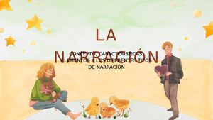 Presentación La Narración Acuarela Infantil Colorido