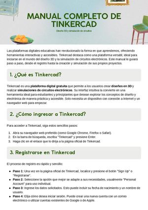 Manual Completo De Tinkercad