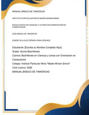 Manual Básico De Tinkercad Daira Evaluacion Final