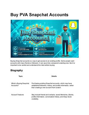 Buy PVA Snapchat Accounts – What Makes an Account Reliable?