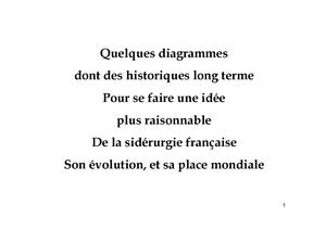 l'acier hier et aujourd'hui