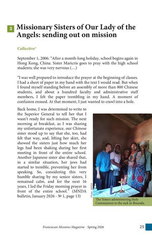 Les Missionnaires Notre Dame Des Anges. Anglais