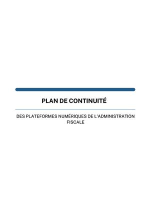 06 01 Plan De Continuite