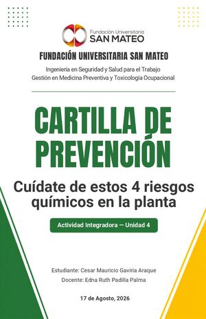 Cartilla De Seguridad Avícola 4 Riesgos Clave