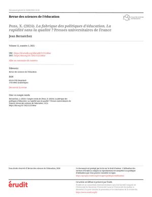 51 1 2025 Texte J Bernatchez Pons