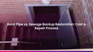 Burst Pipe vs. Sewage Backup Restoration: Cost & Repair Process