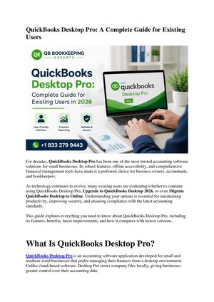 QuickBooks Desktop Pro Support: A Complete Guide for Existing Users