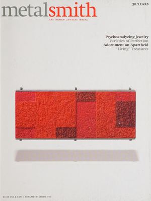 Metalsmith Vol 30 No 5 - 2010
