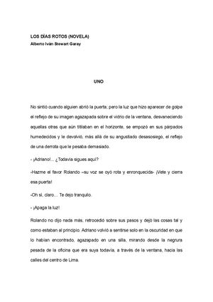 Los Días Rotos Cap 1