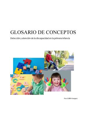 Glosario 1 Educacion A La Discapacidad