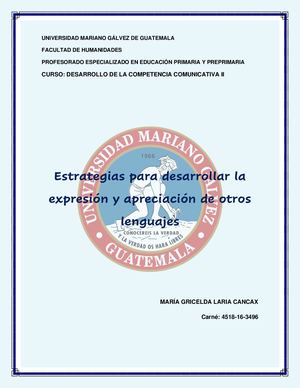 Album Estrategias para desarrollar la expresión y apreciación de otros lenguajes