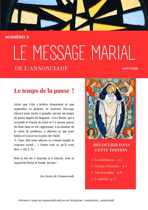 Message Marial Aout 2026