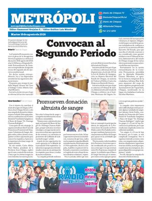 Metropoli Martes 18 De Agosto 2026