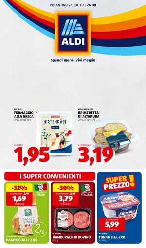 Volantino Aldi Dal 24 Al 30 Agosto 2026