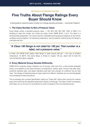 Calameo Flange Ptrating ChFive Truths About Flange Ratings Every Buyer Should Knowart Nifty Alloys