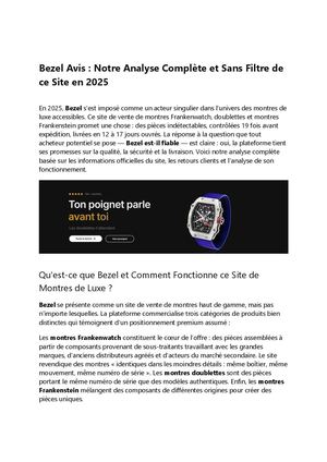 En 2025, Bezel s'est imposé comme un acteur singulier dans l'univers des montres de luxe accessibles.