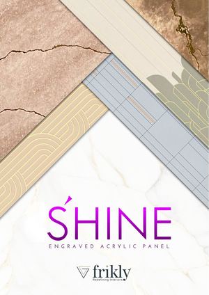 Shine Engraved Acrylic Panel Catalogue | 1mm Decorative Acrylic Wall Panels by Frikly