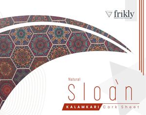 Natural Kalamkari Cork Sheet Catalogue | Decorative Cork Sheets & Interior Design Collection by Frikly
