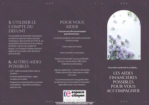 Obséques Aides Financieres - Flyer