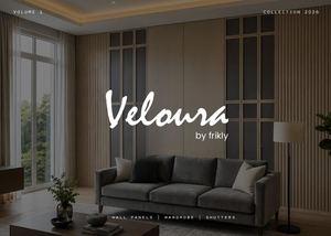 Veloura by Frikly Collection 2026 | Pre-Finished Wall Panels, Wardrobes & Shutters Catalogue