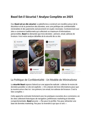 Bezel Est Il Sécurisé