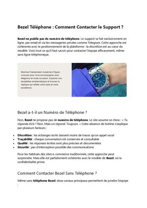 Bezel Téléphon