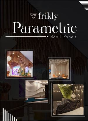 Frikly Parametric Wall Panels Catalogue | Customized 3D MDF & HDF Wall Designs