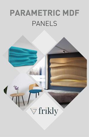 Frikly Parametric MDF Panels | HMR Pink MDF 3D Wall Panel Collection