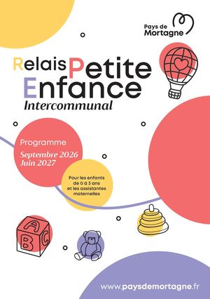 Programme du Relais Petite Enfance Intercommunal 2026-2027