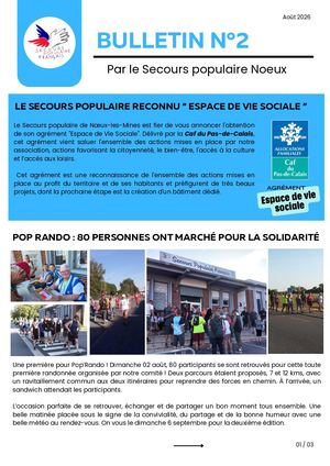Bulletin n°2 du Secours Populaire Noeux