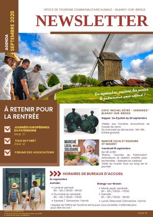 Newsletter Septembre 2026