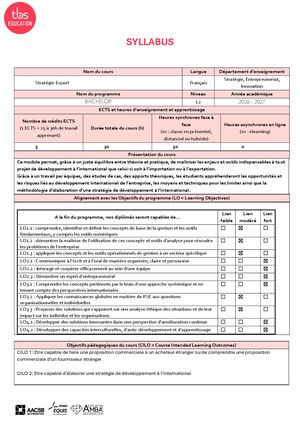 B2 FT - SPE - Stratégie Export 2026 2027