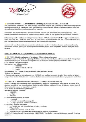 Commentaires Aout 2026