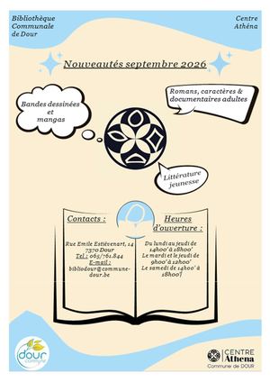 Nouveautés Septembre 2026