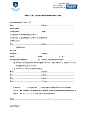 Annexe 1 Villefranche Engagement Du Propriétaire V1