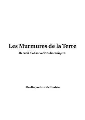 Les Murmures De La Terre Par Merlin