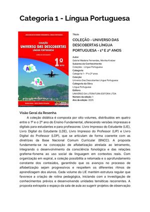 Guia Língua Portuguesa Universo