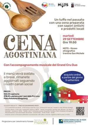 Cena Agostiniana 2026