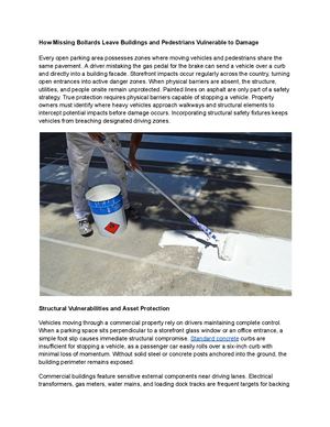 How Missing Bollards Leave Buildings And Pedestrians Vulnerable To Damage