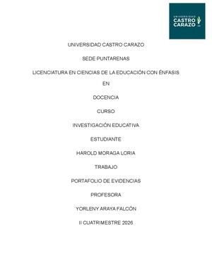 Portafolio De Evidencias Harold Moraga