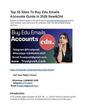 Top 55 Sites To Buy Edu Emails Accounts Guide In 2026 New&old