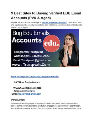 9 Best Sites To Buying Verified Edu Email Accounts (Pva & Aged)