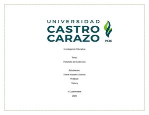 Portafolio De Evidencia