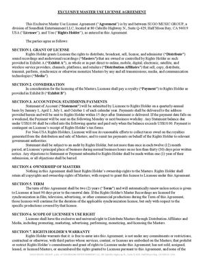 Sugo Music Group Music Distribution Agreement